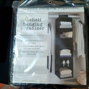 6 shelf organizer storage